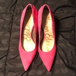 Suede Pink Heels